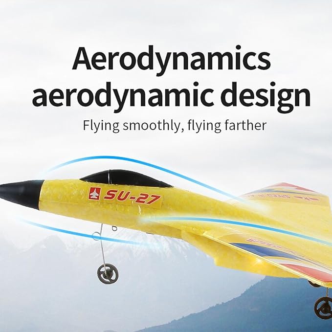 Gravity Glider Gravity Glider Plane Gravity Glider 4 Rotor Rc Glider Aircraft Drone Led 2.4g Gravity Rc Plane (Yellow)
