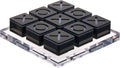 Modern Tic Tac Toe for Home Decoration Black Acrylic XO with Clear Base Decorative Tic Tac Toe Table Top Decoration Coffee Table Decor X/O Board