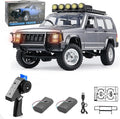 Goolsky RC Rock Crawler 1:12 Scale Remote Control Car 4WD Off Road RC Truck 2.4Ghz All Terrains Climbing Vehicle RC Car with LED Lights for Adults Include 2 Batteries (Silver)