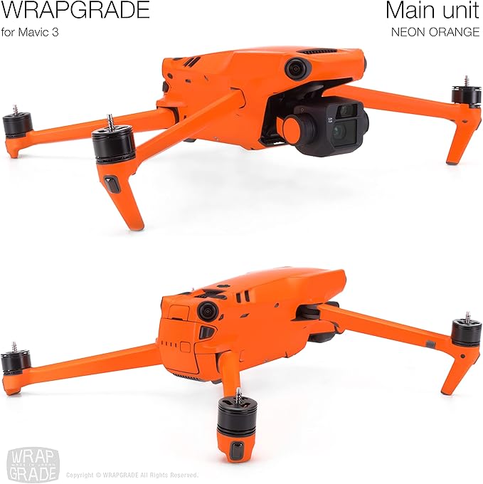 WRAPGRADE Skin Compatible with DJI Mavic 3 Pro (NEON Orange)