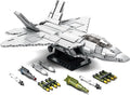 NUTCRACKER Fighter Jet Building Block Set - F-22 Raptor Military Airplane Jet Collection or Home Display Model Military Army Fighter Jet Building Toy Gift for Adult Teens Boys 14+ (1837Picece)