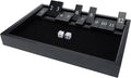 WE Games Wooden Shut The Box - Close The Box Set Pub Game with 12 Number Tiles &amp 2 Dice Games - 13.5” Black Stained Finish for Adults