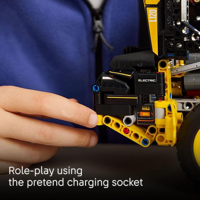 LEGO Technic Volvo L120 Electric Wheel Loader Construction Toy - Pretend Play Building Set - Great Birthday Gift for Boys Girls and Kids 9+ Who Love Vehicle Playsets - 42209