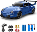 ACAMMZAR RC Drift Car 1:24 Remote Control Car for Kids 20KM/H 4WD High Speed RC Cars with LED Lights Two Batteries Extra Drifting Tires Vehicle for Adults Boys Girls Blue
