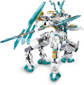 HIGH GODO Dragon Transforming Mech Building Blocks Set 2 in 1 Warrior City Action Robot Model Building Kit 731 Pieces Cool Rider Mech Toys Gift for Adults and Teens 14+