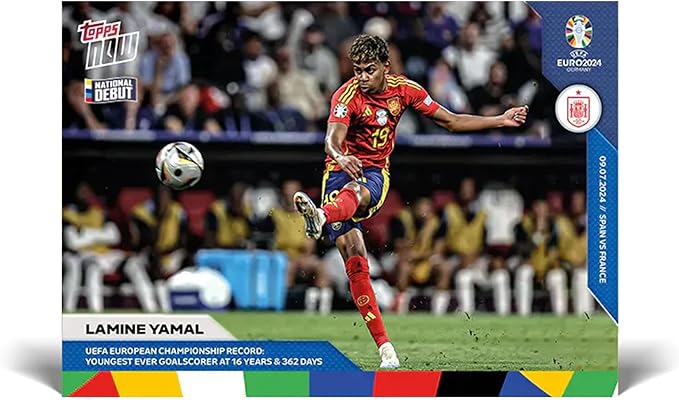 UEFA 2024 TOPPS NOW Trading Card 54 | Lamine Yamal