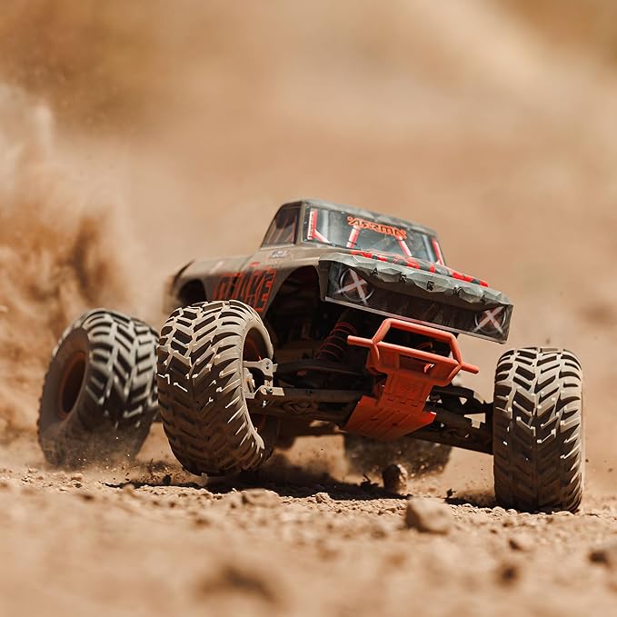 ARRMA RC Truck 1/10 Quake 223S 2WD RTR (Battery and Charger Not Included) Brushless Monster Truck Red ARA3537T1