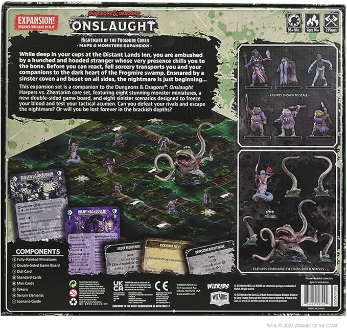Dungeons &amp Dragons Onslaught: Nightmare of The Frogmire Coven - Maps &amp Monsters Expansion