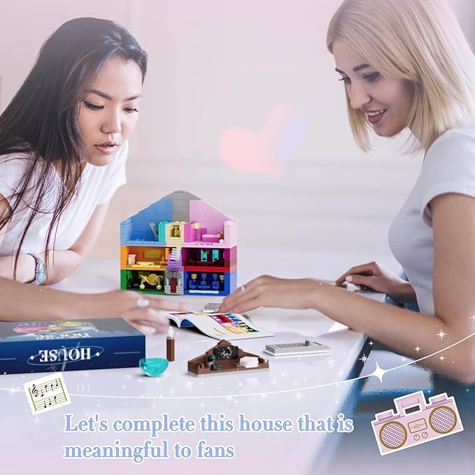 DreamCreators House Building Toys Set with Led Light Architecture Building Model Compatible with Lego Ideal Present Merch for Adults Girl 8-12 Valentine Wedding Anniversary Birthday Christmas