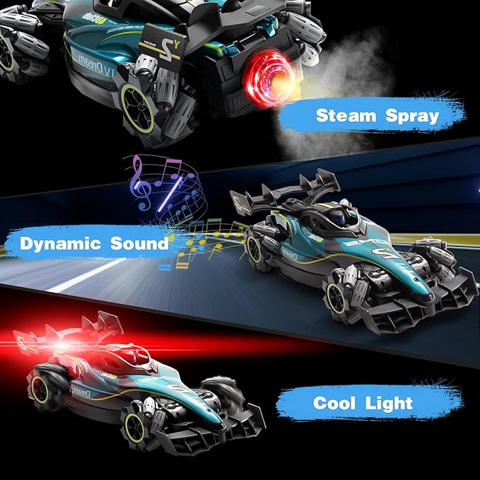 4DRC Y2 RC Cars 1:12 Scale Control Stunt Car with Gesture Controller Off Road Monster Truck 2.4Ghz RTR All Terrain Hobby 20KM Truck 8 12 14 Boy Kids Toys Adult Gifts 2 Battery