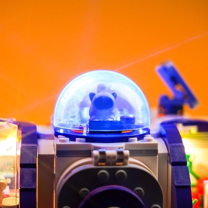 VONADO Remote Control LED Light Compatible with Lego Mars Space Base and Rocket 42605 (Lights Only No Models) RC Creative Lighting Set Accessories Compatible with Lego 42605 Building Set