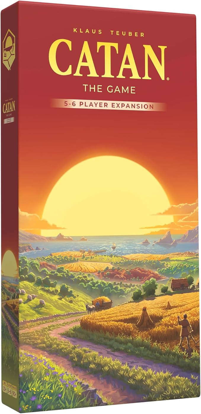 CATAN 5-6 Player Board Game Expansion (6th Edition) Add More Players to Your Adventure Ages 10+ 3-6 Players 60-90 Minute Playtime