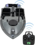 RC Bait Boat 600m/1968ft RC Bait Boat 3 Boxes 4.4LBS Loading Capacity with Dual 5200mAh Li-Ion Batteries and LED Lights for Professional Fishing (Gray (Without Lights))