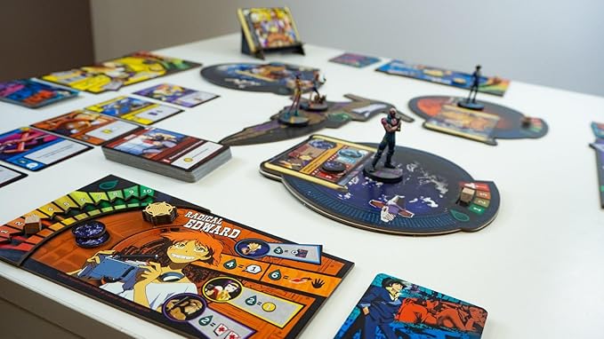 Japanime Games Cowboy Bebop: Space Serenade | from The Creator of Harmonies | Cooperate to Take Down Vicious | 1-4 Players | Ages 14+ | 30-90 Min Play Time