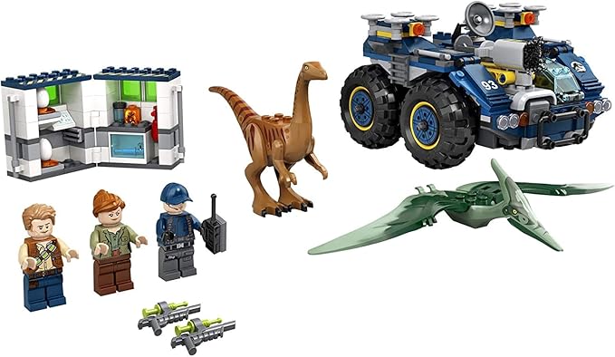 LEGO Jurassic World Gallimimus and Pteranodon Breakout 75940 Dinosaur Building Kit for Kids Featuring Owen Grady Claire Dearing and ACU Trooper Minifigures for Creative Play (391 Pieces)