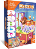 FoxMind Games Mystero – Multi-Level BrainTeaser Puzzles for Kids Ages 4+ STEM Game Develops Math Logic &amp Reasoning Skills 64 Progressive Challenges (Brain Builder Series)