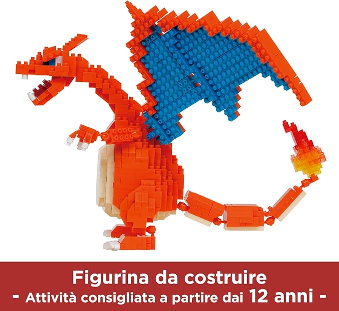 nanoblock - Pokémon - Charizard Deluxe Edition Pokémon Series Building Kit