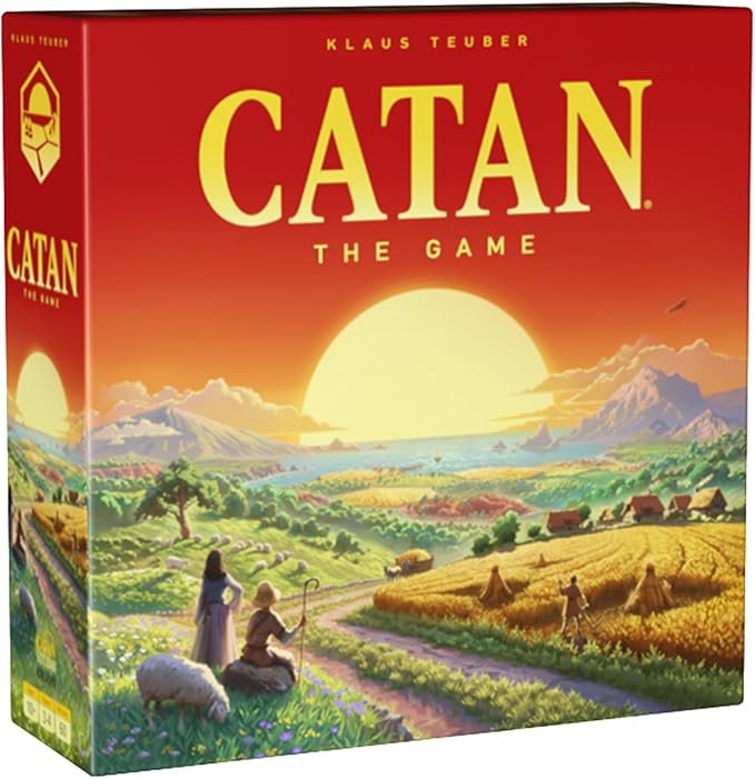 CATAN Board Game (6th Edition) Trade Build &amp Settle in the Classic Strategy Game for Family Kids &amp Adults Ages 10+ 3-4 Players 60-90 Min Playtime