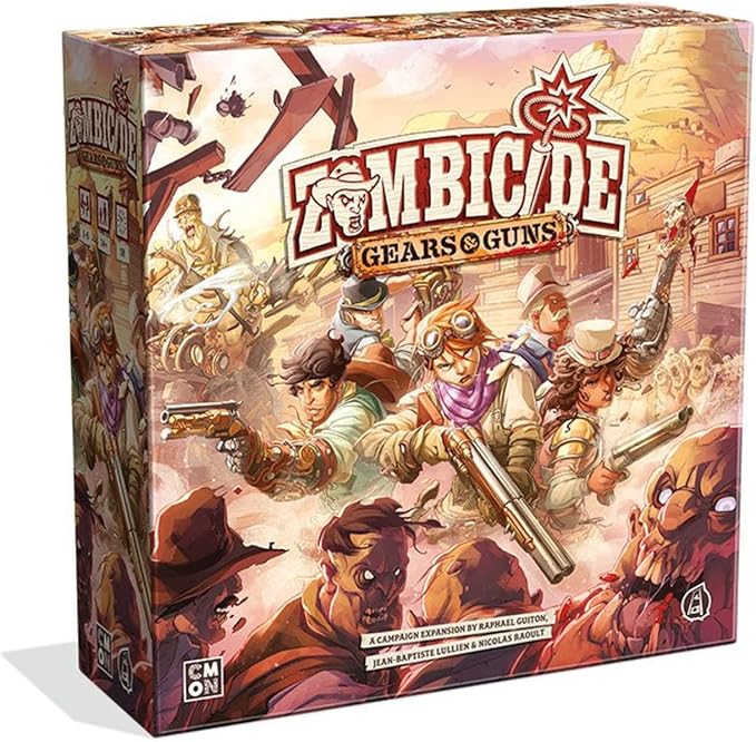 Zombicide Gears &amp Guns Expansion - Enter The Steam Age of Undead Extermination! Cooperative Strategy Game with Tabletop Miniatures Ages 14+ 1-6 Players 45-60 Min Playtime Made by CMON