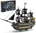 Pirate Ship Building Set for Boys &amp Adults Black Pearl Ship Toys Building Kit Collectible Pirate Boat Valentine Day Birthday Gift for Teens Kids Age 8 12 14+
