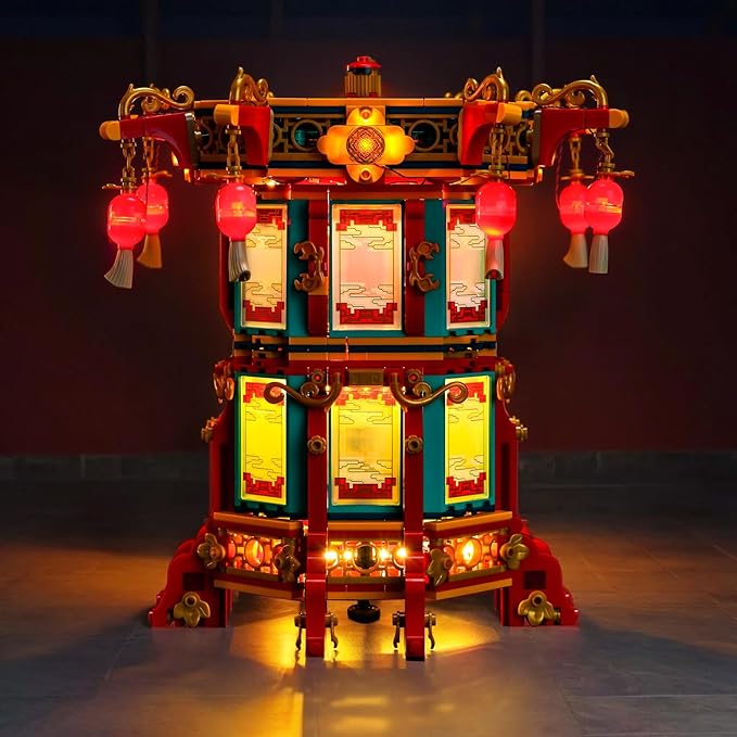 Upgraded Led Light Kit Compatible with Lego Trotting Lantern Building Set Lights Decoration Compatible with Lego 80116 Best Gifts for Adults (Model Not Included)