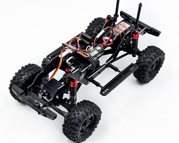 HOBBYPLUS CR-18P V3 Brushless Rushmore in Metallic Cyan - 1/18 Scale RC Truck Crawler with Off-Road RC Trucks Features Portal Axles &amp Metal Gears - Ready-to-Run (1810416-V3)