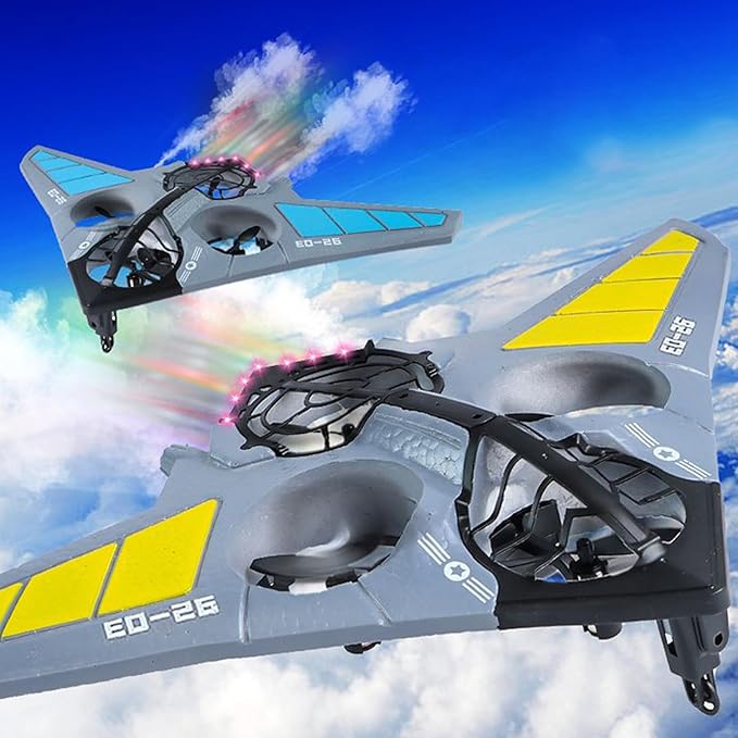 GoolRC RC Plane Remote Control Airplane B-2 Stealth Bomber RC Fighter 2.4GHz 2CH RC Airplane Foam RC Aircraft Easy to Fly RC Glider with 2 Batteries for Beginners and Adults (Blue)
