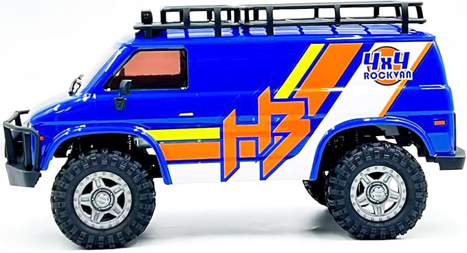 HOBBYPLUS CR18P EVO 2 RockVan RC Crawler - 1/18 Scale Mini RC Crawler with Two-Speed Transmission All-Metal Gears Evolved EVO Platform Ready-to-Run Distinctive Styling