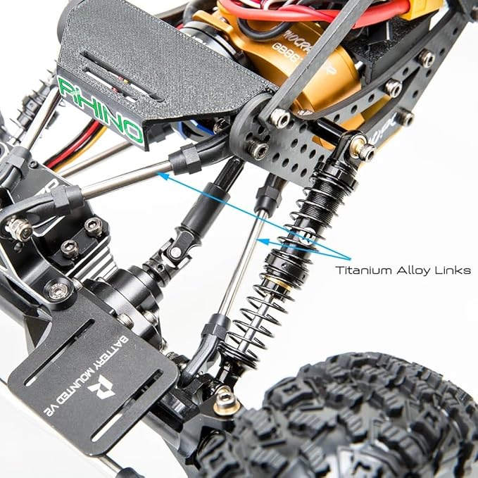 Rhino RC W1 Chassis 317mm 1/10 Shafty Crawler (Rhino W1 RTR Edition)