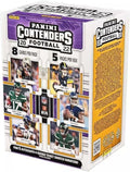2022 Panini Contenders NFL Football Factory Sealed Blaster Box 40 Ca (5 packs of cards) 1 Autograph or Rookie Swatch Per Box on Avg Chase autograph and insert/parallel rookie cards of the 2022 Rookies