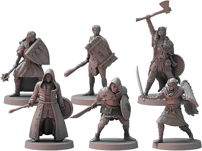 Dark Souls The Roleplaying Game Bundle: Guardian Dragon Silver Knight Great Bowmen Hollow Crossbowmen The Silver and The Dead and Unkindled Heroes 1 &amp 2 (6 Items)