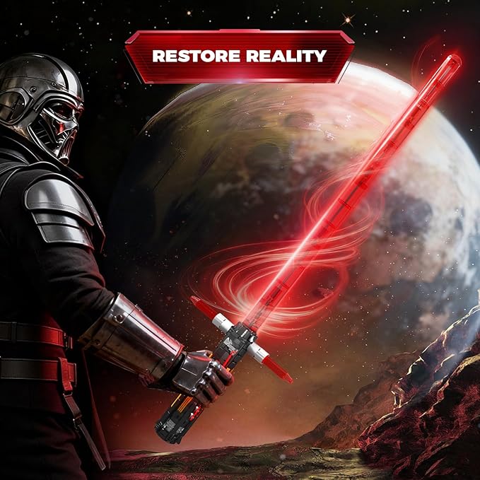 Mould King 10239 Lightsaber Building Set LED Rechargeable Saber Sword Toy as Party Halloween Holiday Birthday Gift Creative Buildable Toy for Adults(1168 Pieces)