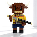 Highland Cow Building Blocks Set Collectible Animal Building Toy Creative Scottish Cow with Katana Brick Set for Adults &amp Kids(Age 3+) DIY Home Office Decor STEM Education-Gift Ideas