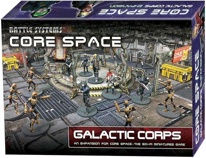 Battle Systems Core Space Galactic Corps Expansion Set - 28mm Miniatures - Board Game -Event Cards -Modular 3D Terrain - Wargaming BSGCSE002