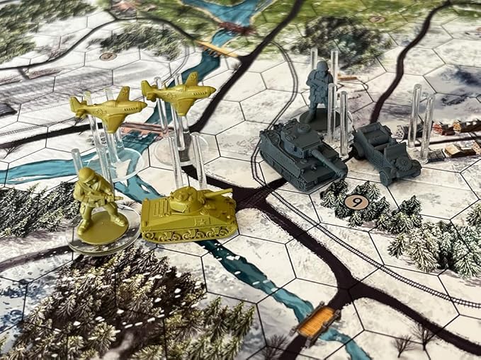 Aces &amp Armor WWII War Miniatures Strategy Board Game Ages 14+ 1-4 Players 1-2 Hours Playing Time