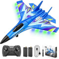 4DRC Foam RC Plane for Kids Adults Remote Control Airplane RC Jet Helicopter Drone Plane for Kids Adults Beginner Easy to Fly RC Fighter Remote Control Aircraft with Automatic Balance Gyro