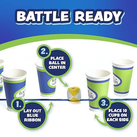Squirrel Products Battle of The Beards Funny Party Game White Elephant Minute to Win It Game for Kids &amp Adults Family Game Night Activity for Ages 6+