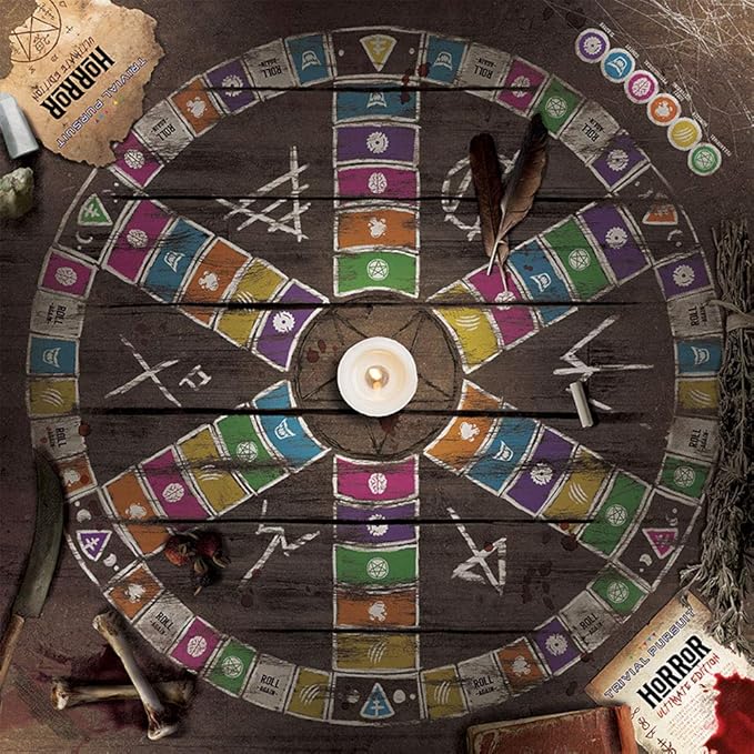 Trivial Pursuit Horror Ultimate Edition | Horror Trivia Game Featuring 1800 Questions from Classic Horror Films &amp Books | Collectible Trivia Board Game for Fans of Horror Movies