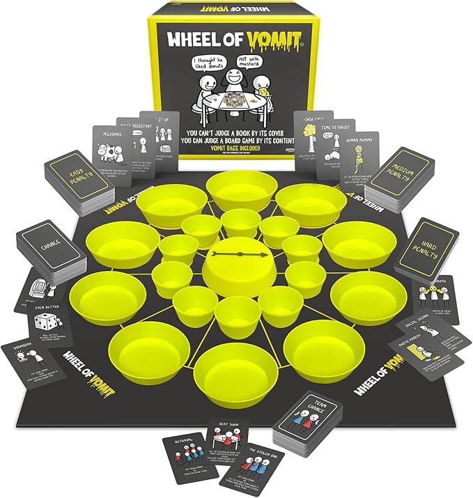 Hilarious Party Board Game for Adults &amp Families – Funny Food Challenge Game for Game Nights - One of The Best Board Games for Family Fun - Perfect Adult Board Games Choice