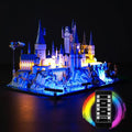 VONADO Updated RC LED Light Kit for Lego Hogwarts Castle and Grounds 76419 Remote Control Creative Lighting Set Accessories Compatible with Lego 76419 Building Set (Lights Only No Models) Blue