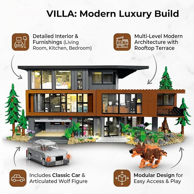 Hunter Vampirers Building Set – Inspired by American Films Full Lighting Effects Detachable Design Creative Gift for Adults Halloween Christmas