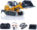 TOUCAN RC HOBBY US in Stock 1/50 RC Electric Lifting Tracked Loader LR636 2.4G Construction Vehicle Metal Bucket Tracks Ripper RTR Model Light Sound Battery New Year Gift for Ages 14+