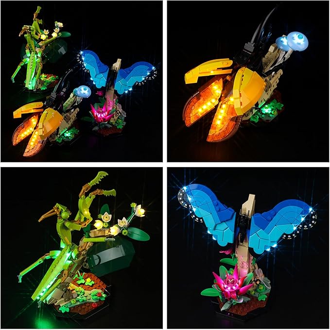 Kyglaring LED Light for Lego 21342 The Insect Collection Creative Lighting Kit NO Lego Blocks Set (Classic Version)