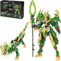 2-in-1 Transforming Robot Building Blocks Sets Mech Building Toy Action Figures Kits Model Creative Action Robot Dragon Toy Gifts Perfect for Valentine's Day Birthday