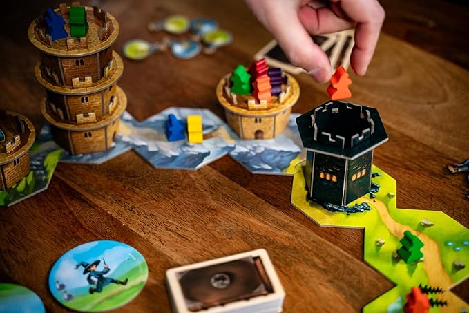 Capstone Games Wandering Towers Strategy Board Game for 1-6 Players Magical Tower Movement and Tactical Planning Competitive and Replayable Fantasy Gameplay | Ages 10+ | 30 Min Playtime