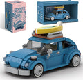 dOMOb VW Beetle Car Building Blocks Kit – 347 pcs Building Blocks Set w/Container Display Box – Modular Scale 1:32 Model – Bricks Toy for Kids &amp Adults 8+ – for Boys Hobbyist Collector