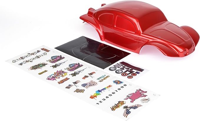 SummitLink Custom Body Red Compatible for 1/10 Scale RC Car or Truck (Truck not Included) SSB-R-01