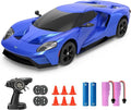 YONCHER RC Drift Car Remote Control Car for Kids Ford GT Officially Licensed 1:24 20KM/H 4WD with Lights Fast Racing Toy Car for Boys Girls Blue
