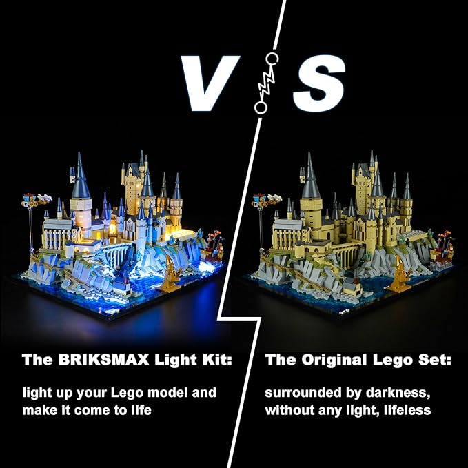 BRIKSMAX Led Lighting Kit for LEGO-76419 Hogwarts Castle and Grounds - Compatible with Lego Harry Potter Building Set- Not Include Lego Set