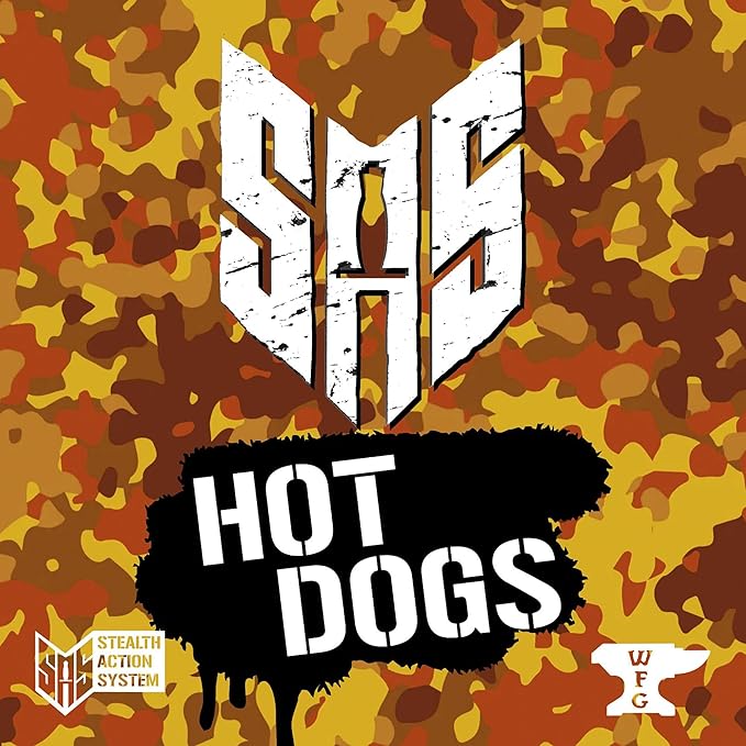 Word Forge Games: SAS Rogue Regiment - Hot Dogs Expansion - Strategy Board Game WWII Stealth Action Military Theme Ages 14+ 1-4 Players 60 Min